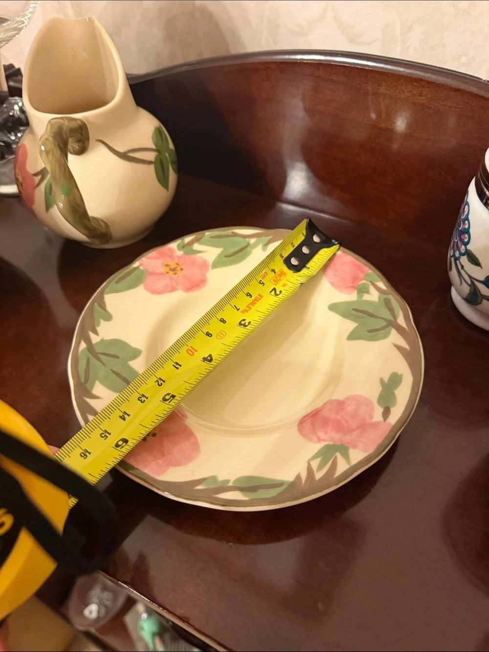 Franciscan desert rose Creamer and Saucer